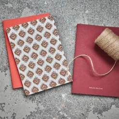 House Doctor Papir>Notesbog, HDWrite, Beige/Burgundy/Orange
