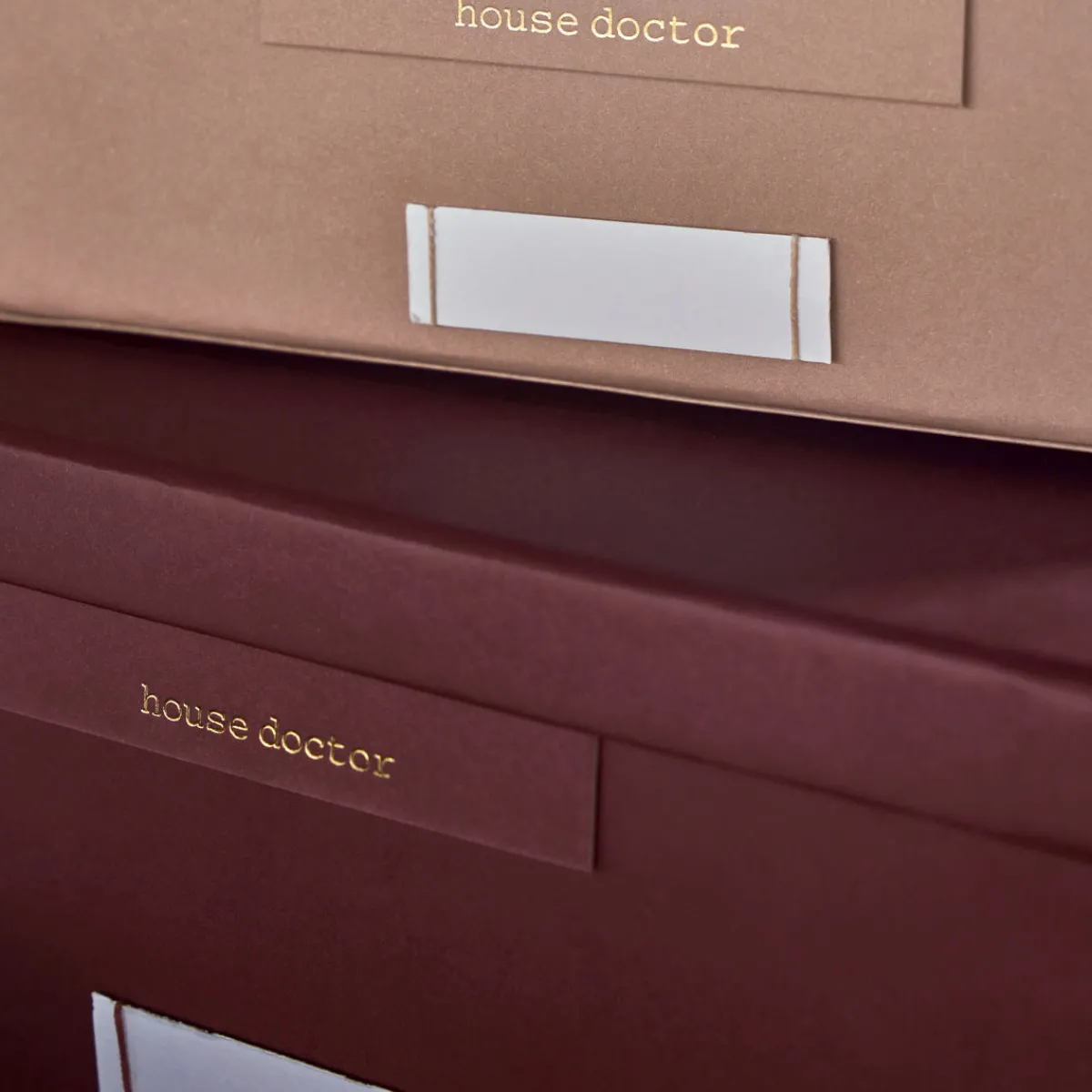 House Doctor Opbevaring>Opbevaringsbokse, HDKeep, Bordeaux/Rosa
